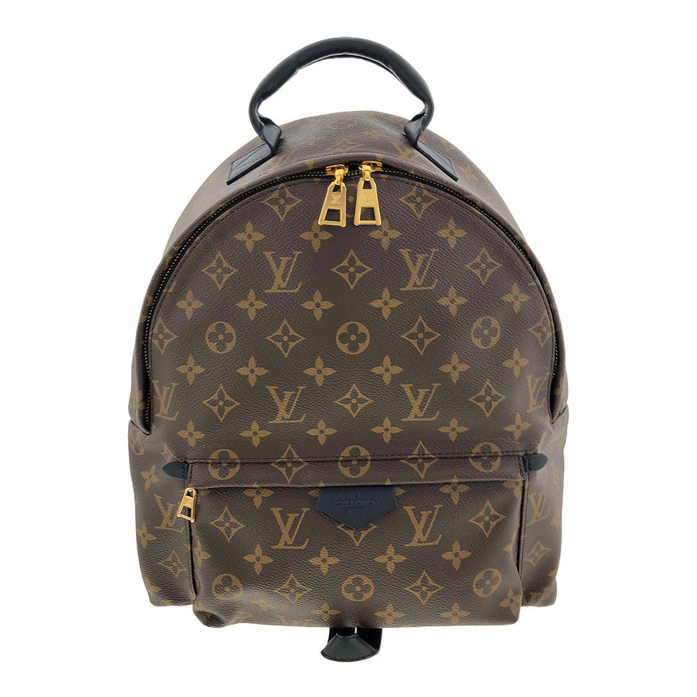 Louis Vuitton Palm Springs Backpack MM Monogram Brown Black